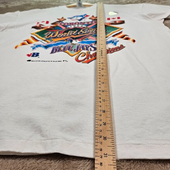 MLB 1992 Toronto Blue Jays World Series Champions T-Shirt Mens XL VTG White Tee - Picture 7 of 15